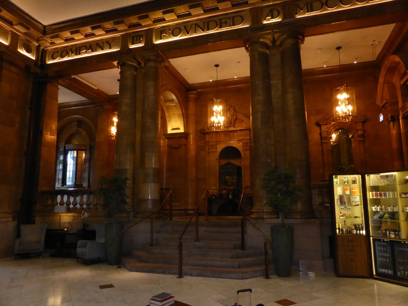 The restored lobby of the Kimpton Clocktower Hotel, Manchester