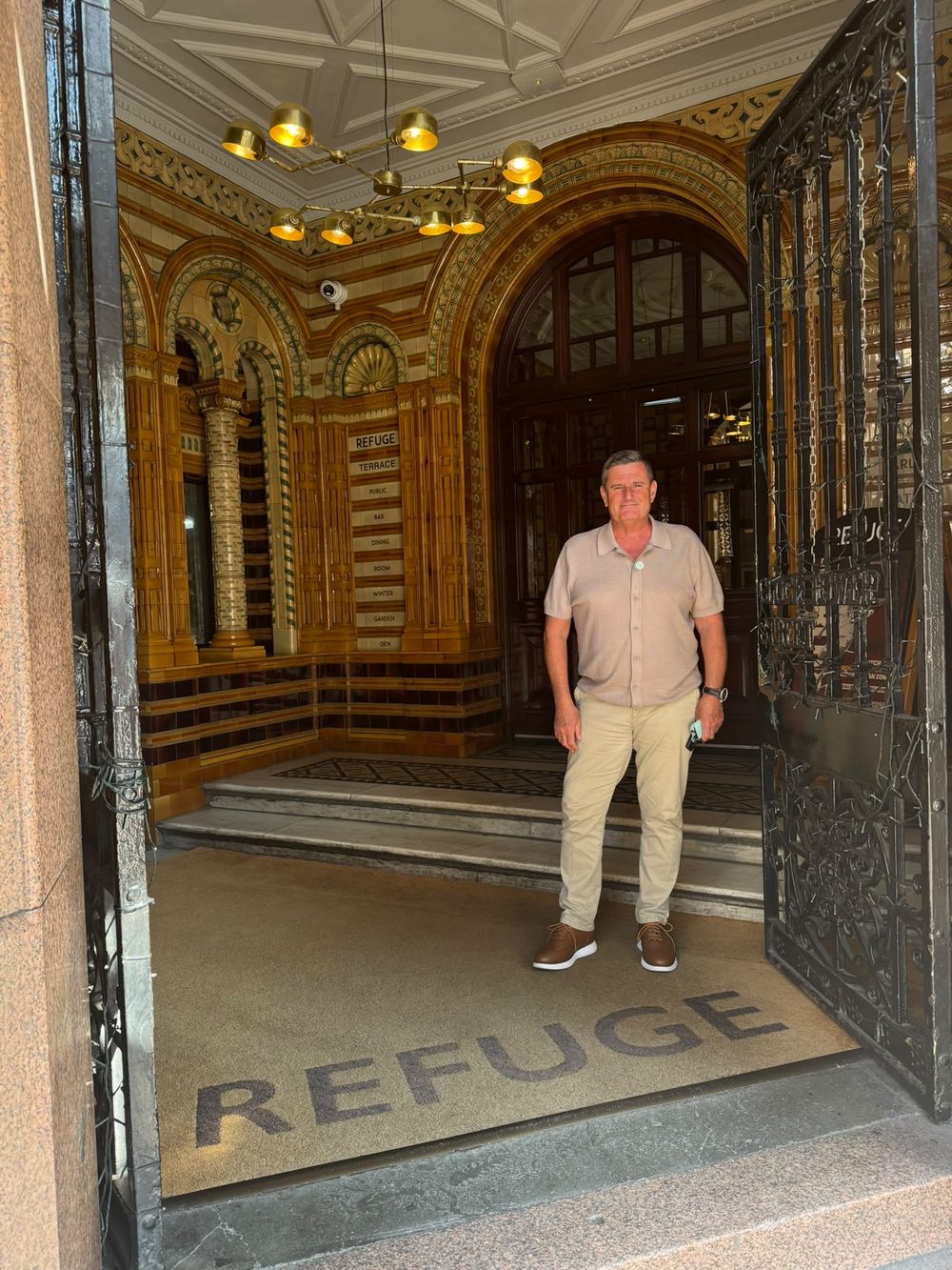 The Refuge entrance at the Kimpton Clocktower Hotel, Manchester